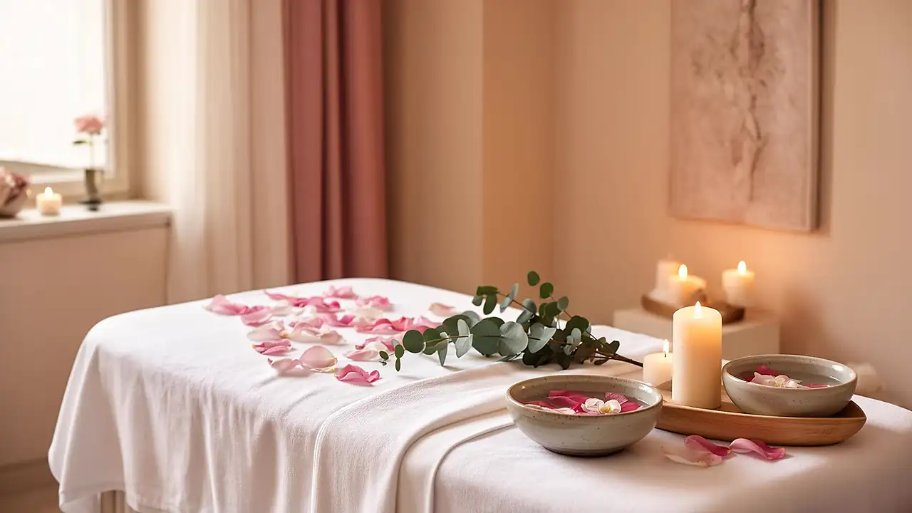 Mujer recibiendo masaje facial kobido en Gigi Spa